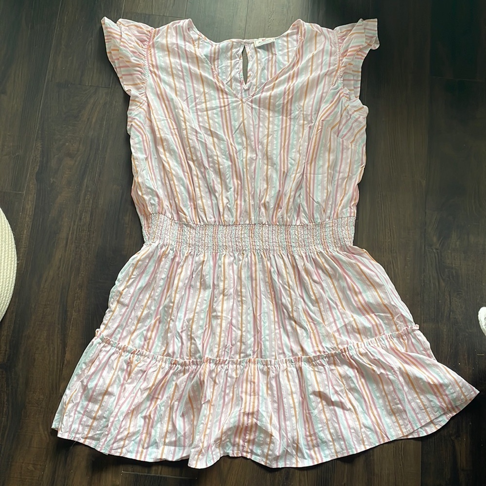 Vineyard Vines Pink and Blue Striped Dress
